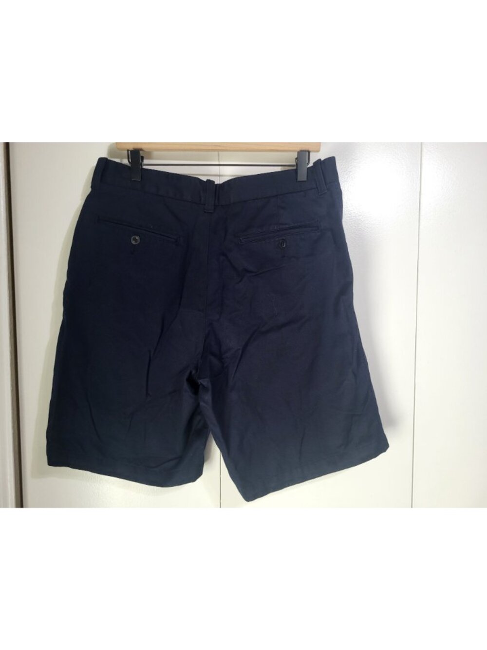 Gap Men's SZ 34 Navy Blue Chino Flat Front Shorts y2k Preppy Summer Vintage - Picture 2 of 11